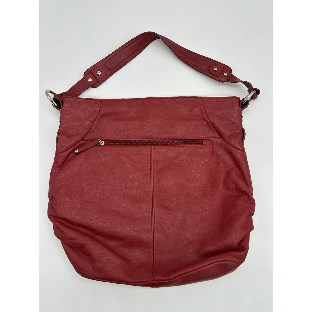 Tignanello 20th anniversary red leather Hobo shoulder bag‎